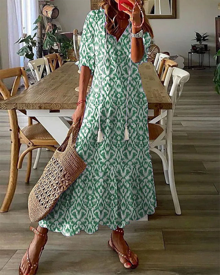 Michaela - Robe Boho avec Couverture du Ventre