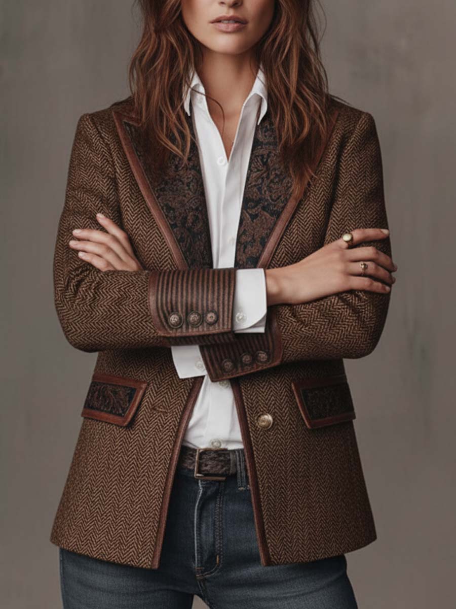 Amélie Bruges | BLAZER STRUCTURÉ ARTISTIQUE POUR FEMMES
