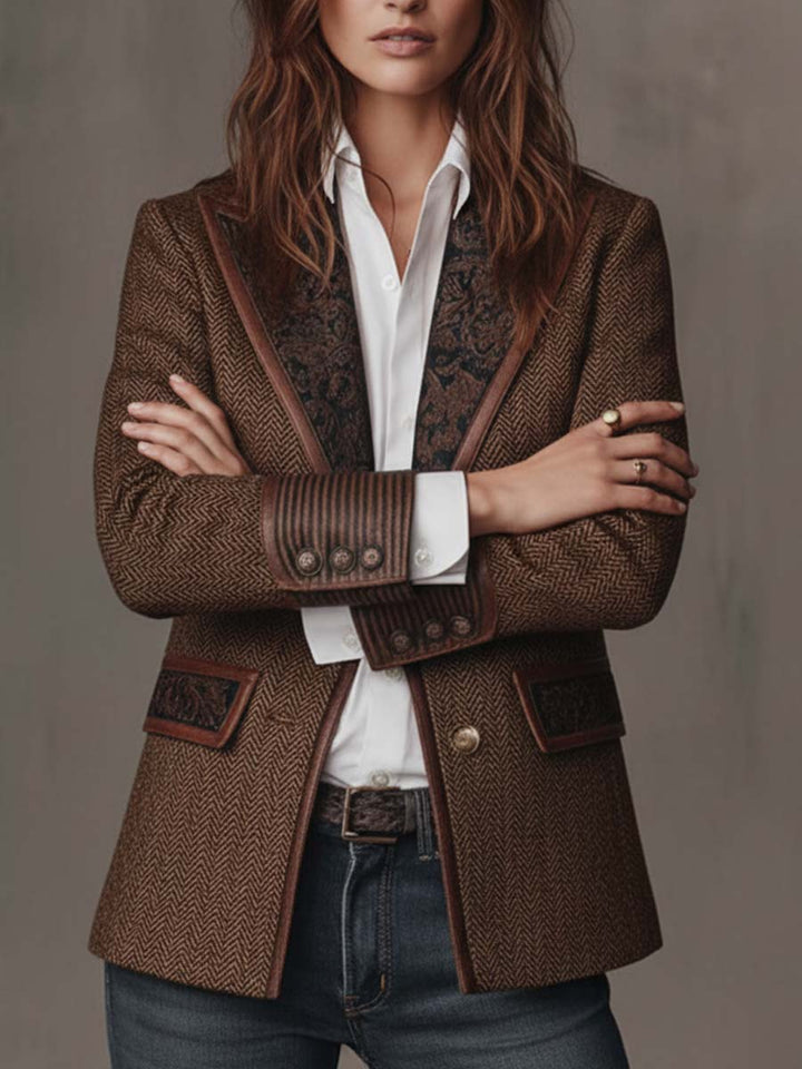 Amélie Bruges | BLAZER STRUCTURÉ ARTISTIQUE POUR FEMMES