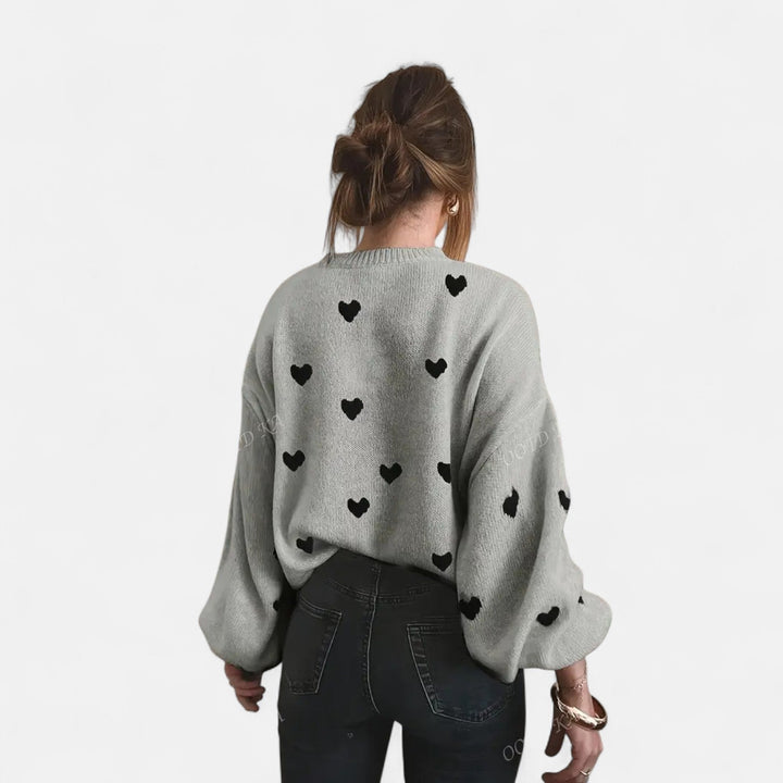 Isla - Pull Douillet à Cœurs