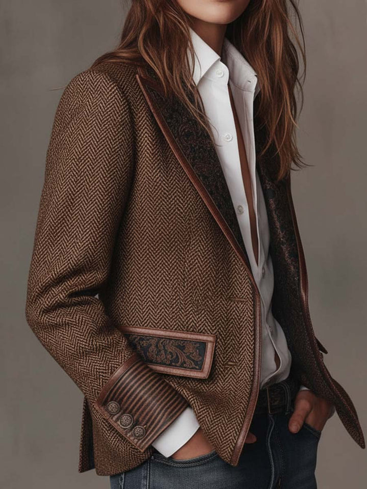 Amélie Bruges | BLAZER STRUCTURÉ ARTISTIQUE POUR FEMMES