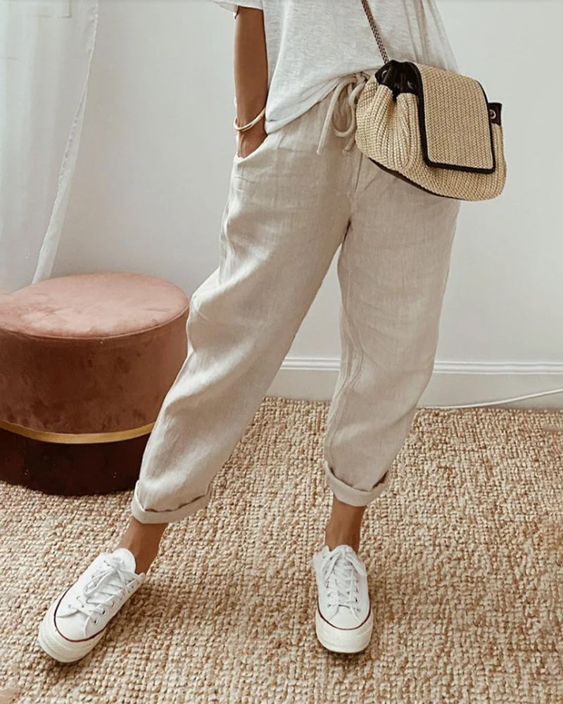 Pantalon Fluide Confort Élégant