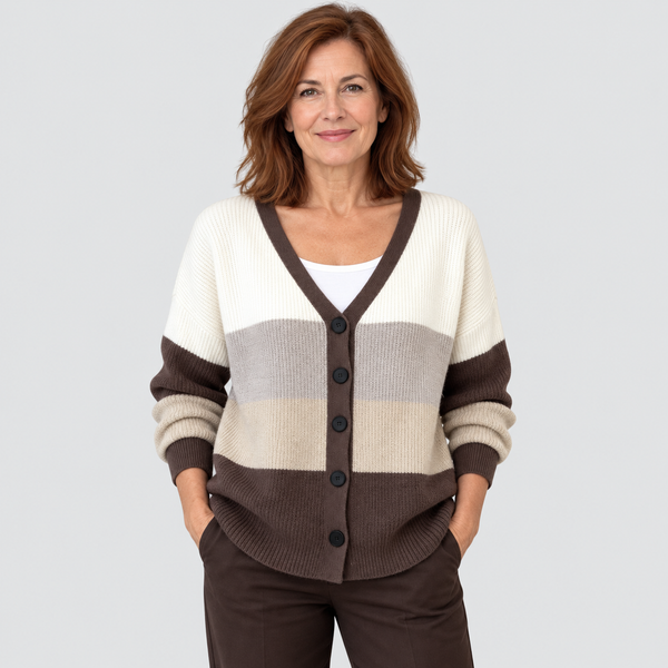 Cardigan en Maille Confortable Boutonné