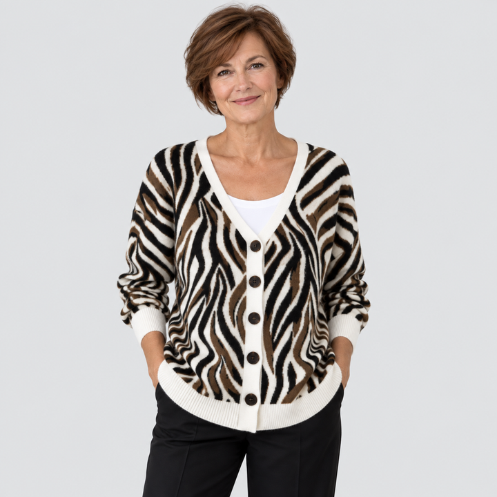 Cardigan en Maille Confortable Boutonné