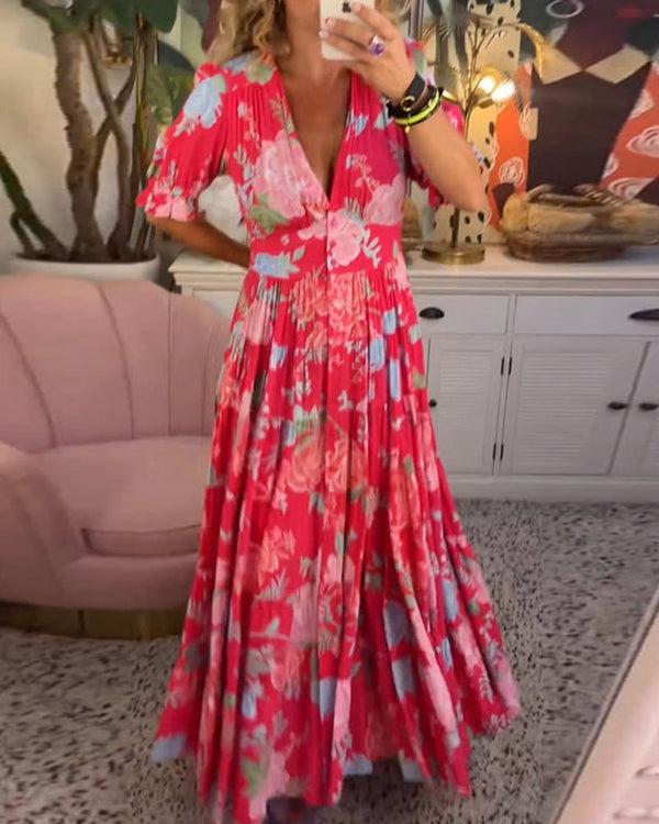 Floriana - Robe Florale Vibrante
