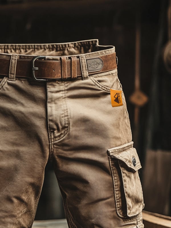 Amélie Bruges | Short cargo rétro à poches multiples