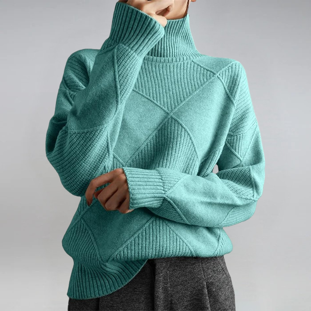 Lauren | Pull en Cachemire Luxueux à Col Montant
