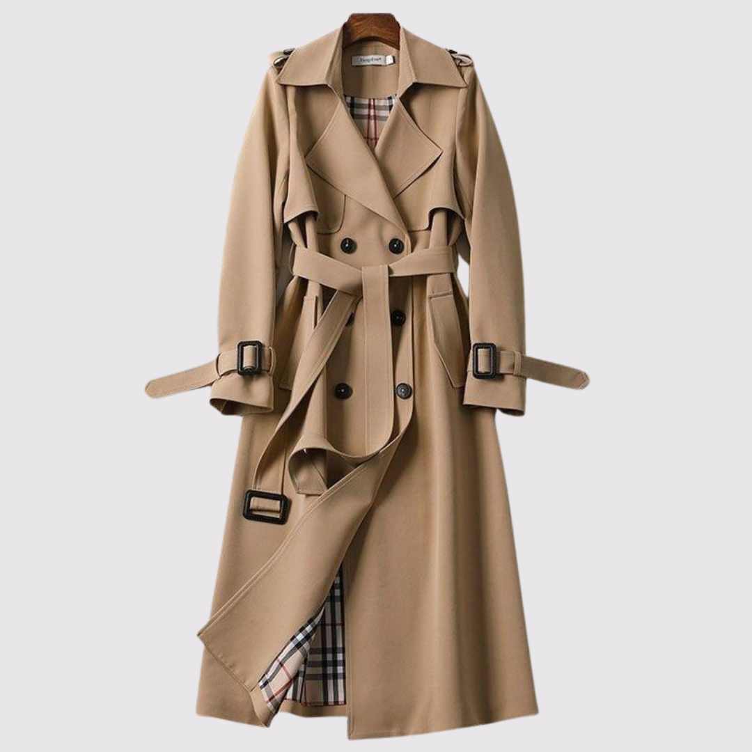 Amélie Bruges | TRANCHÉE MANTEAU LONGUE À CEINTURE POUR FEMMES