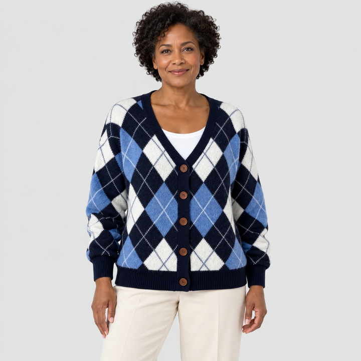 Cardigan en Maille Confortable Boutonné
