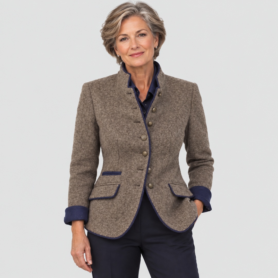 Amélie Bruges | Veste Classique en Laine Édition Limitée