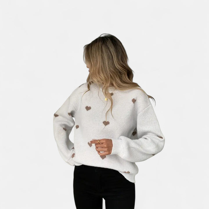 Isla - Pull Douillet à Cœurs