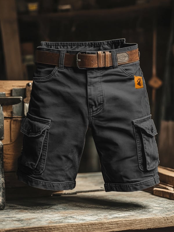 Amélie Bruges | Short cargo rétro à poches multiples