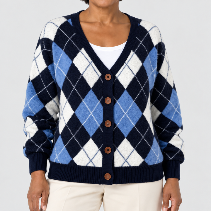 Cardigan en Maille Confortable Boutonné