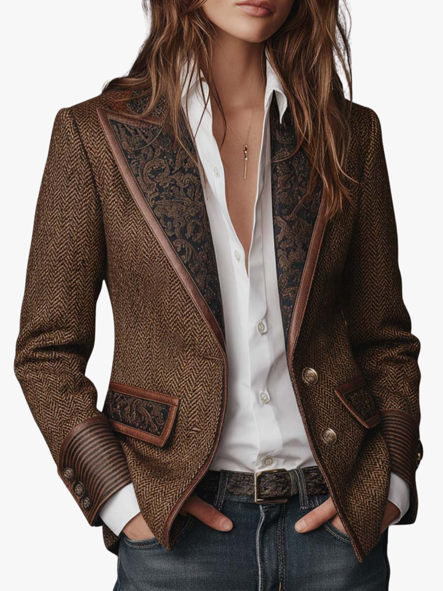 Amélie Bruges | BLAZER STRUCTURÉ ARTISTIQUE POUR FEMMES