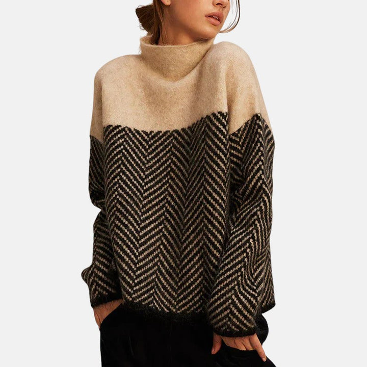 Eva - Pull Bicolore Confortable