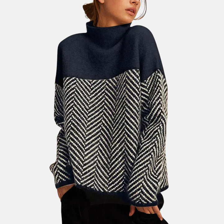 Eva - Pull Bicolore Confortable