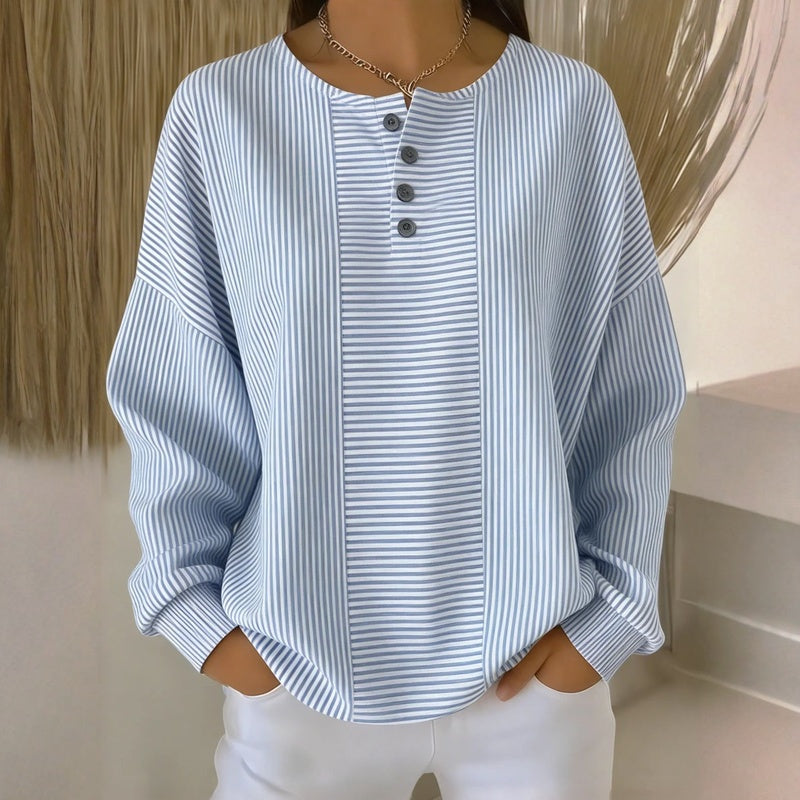 Amélie Bruges | Sweat-Shirt Rayé Décontracté