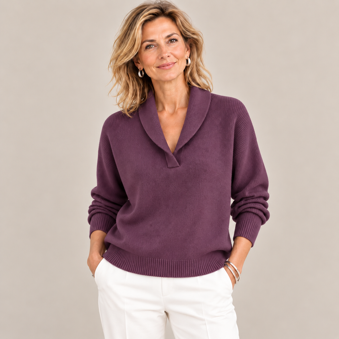 Amélie Bruges | Pull à col en V