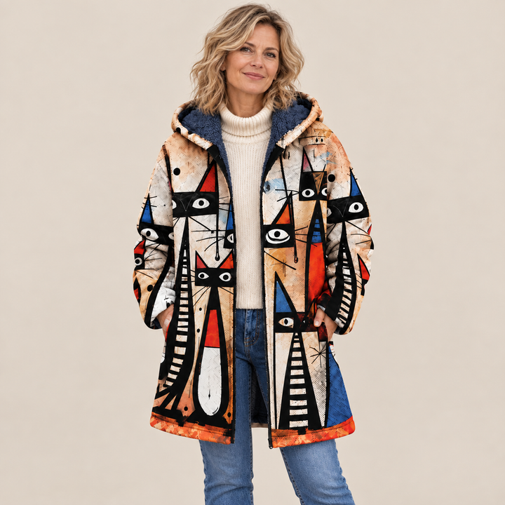 Amélie Bruges | Veste à Motifs Vintage