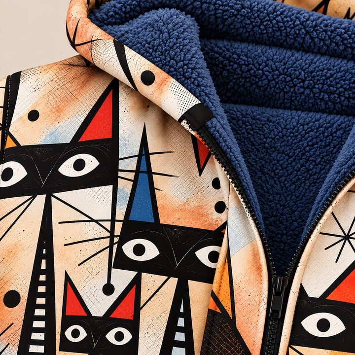 Amélie Bruges | Veste à Motifs Vintage