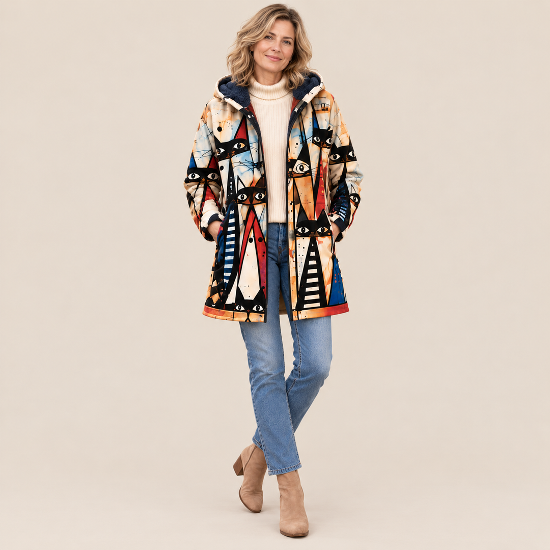 Amélie Bruges | Veste à Motifs Vintage