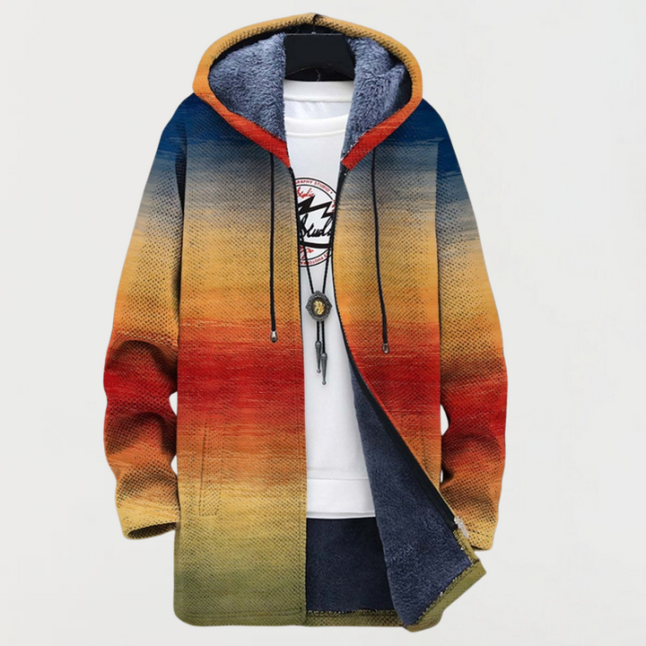 Caoimhe - Manteau avec Imprimé Dégradé de Soleil
