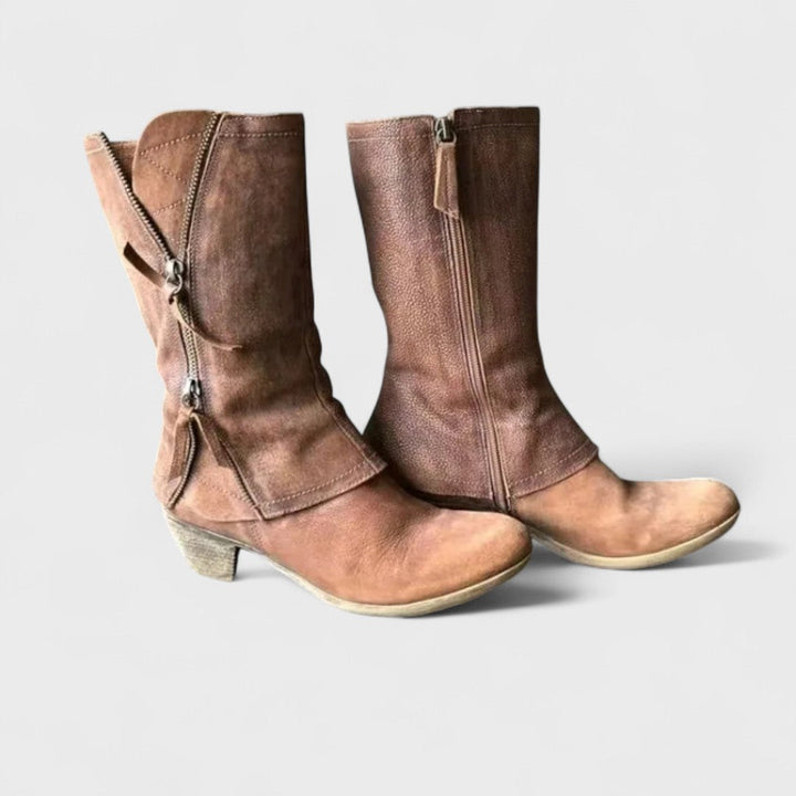 Alma - Bottes vintage mi-mollet