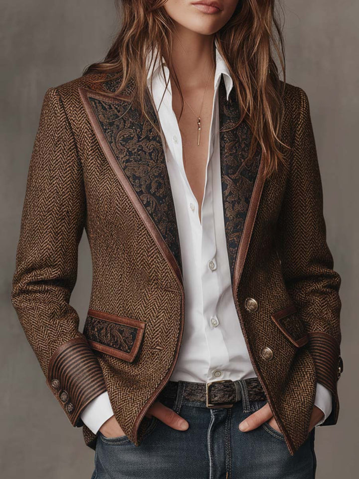 Amélie Bruges | BLAZER STRUCTURÉ ARTISTIQUE POUR FEMMES