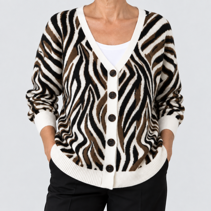 Cardigan en Maille Confortable Boutonné