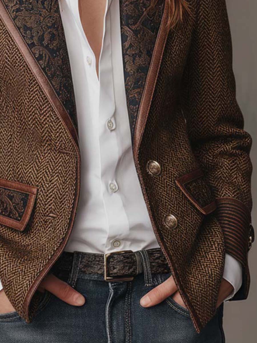 Amélie Bruges | BLAZER STRUCTURÉ ARTISTIQUE POUR FEMMES