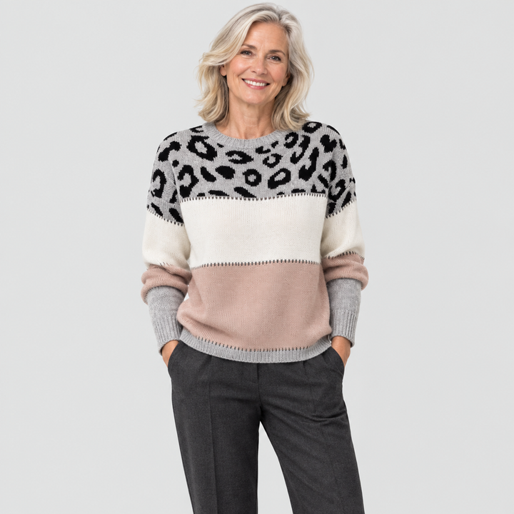 Marizelina - Pull Léopard Chic