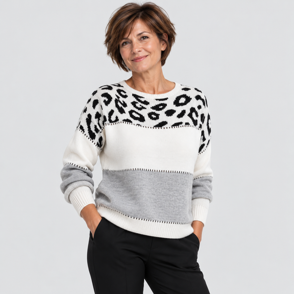 Marizelina - Pull Léopard Chic