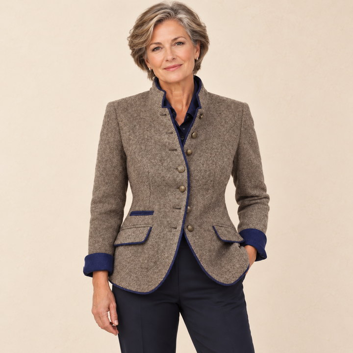 Amélie Bruges | Veste Classique en Laine Édition Limitée
