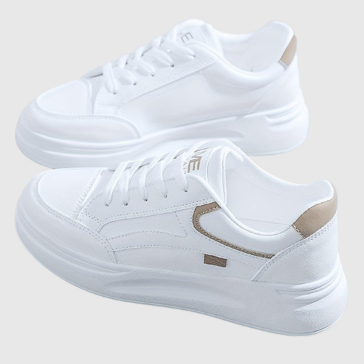 Baskets blanches chic confort léger