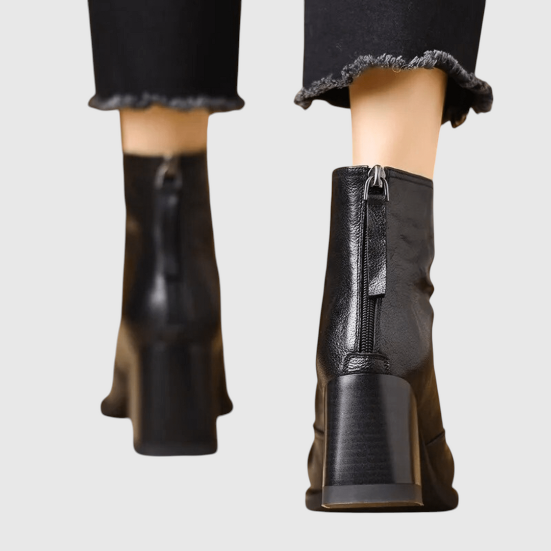 Claudia | Bottines de luxe à talon moyen