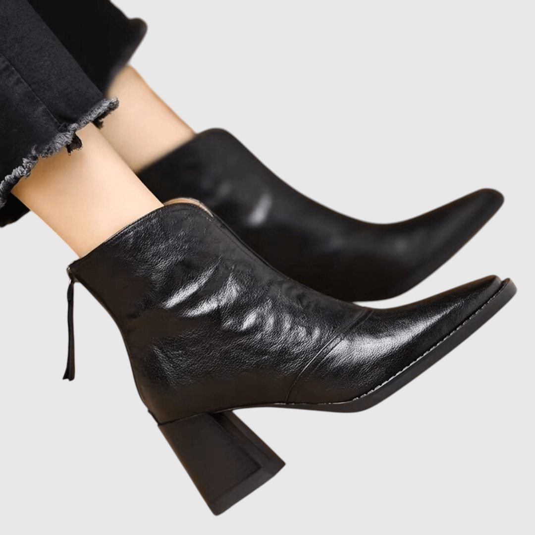 Claudia | Bottines de luxe à talon moyen