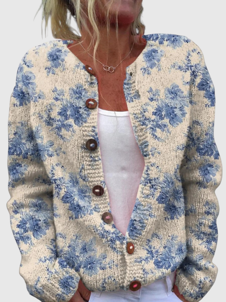 Loredana™ | Cardigan Vintage Brei