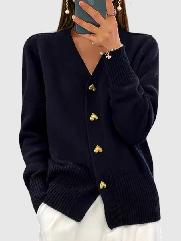 Amy | Cardigan Élégant en Maille