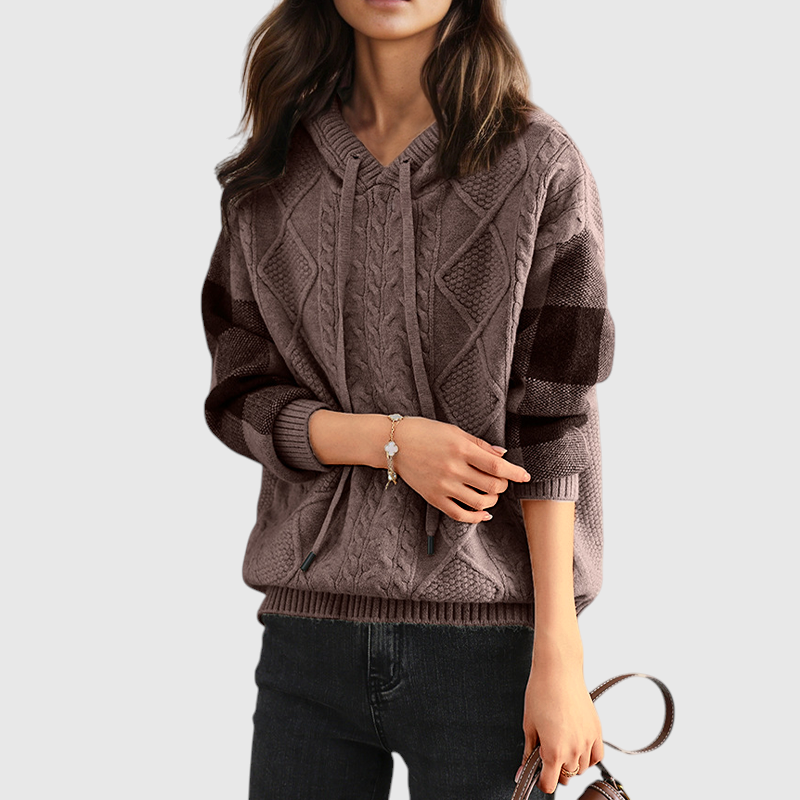 Emily | Pull à Capuche en Tresse