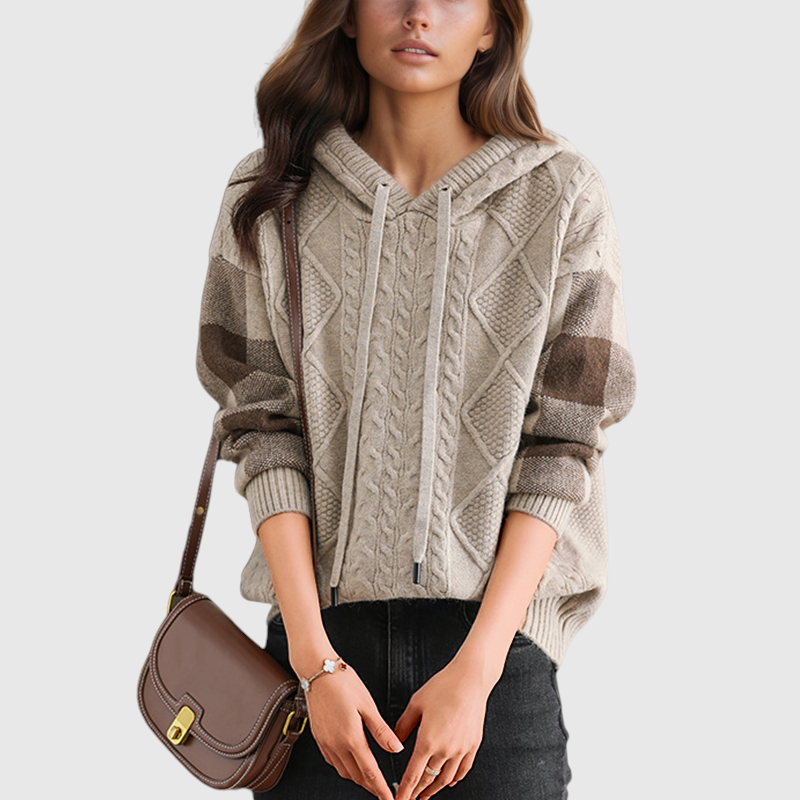 Emily | Pull à Capuche en Tresse