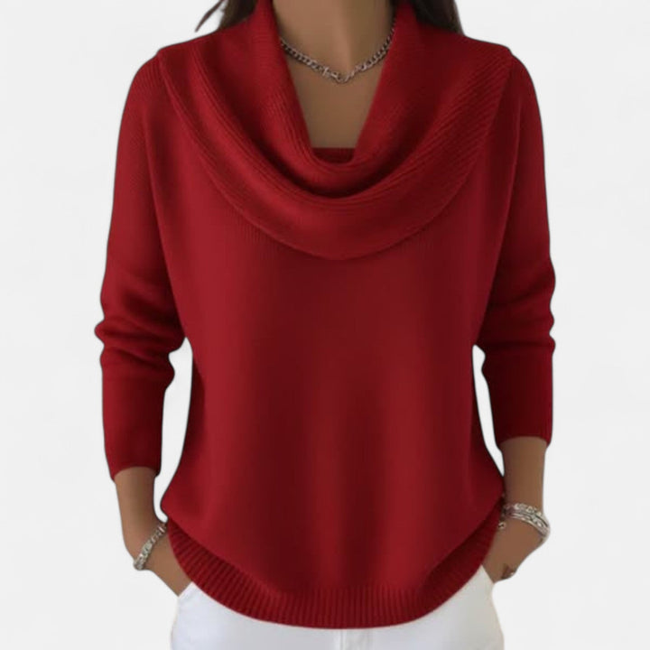 Elise - Pull Élégant Drapé