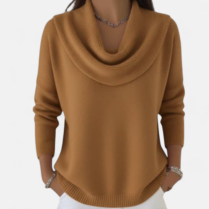 Elise - Pull Élégant Drapé