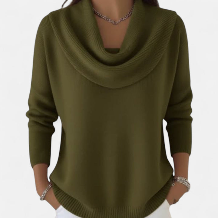 Elise - Pull Élégant Drapé