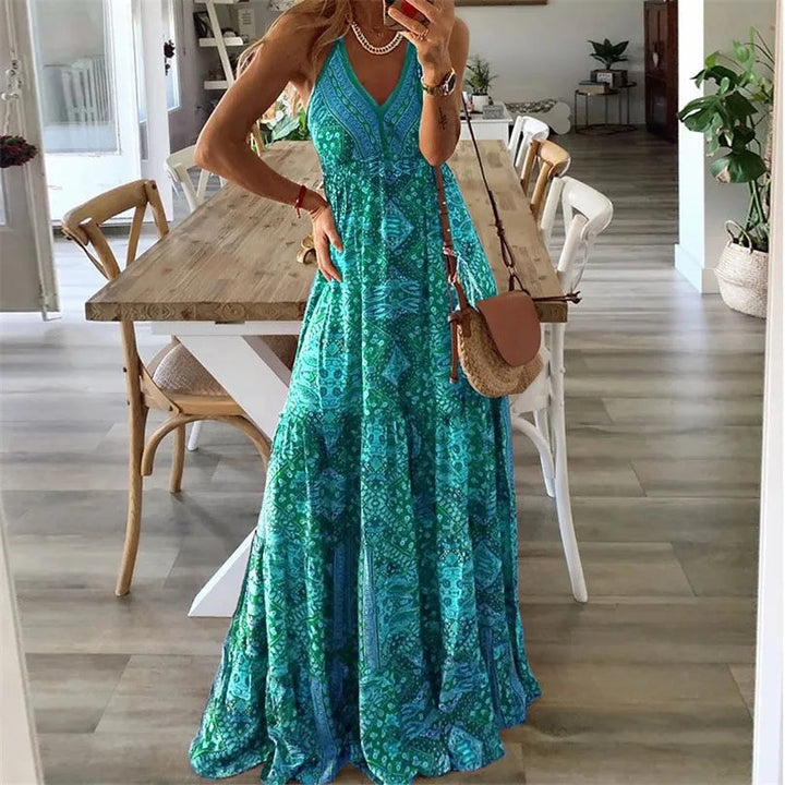 Gweneth - Robe sans manches Boho