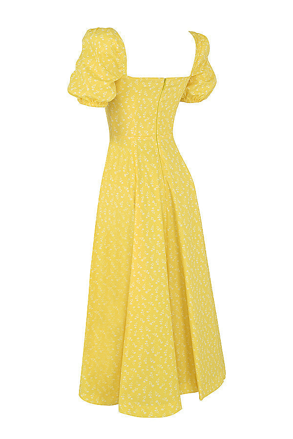 Aviana - Robe à Manches Bouffantes Bloom